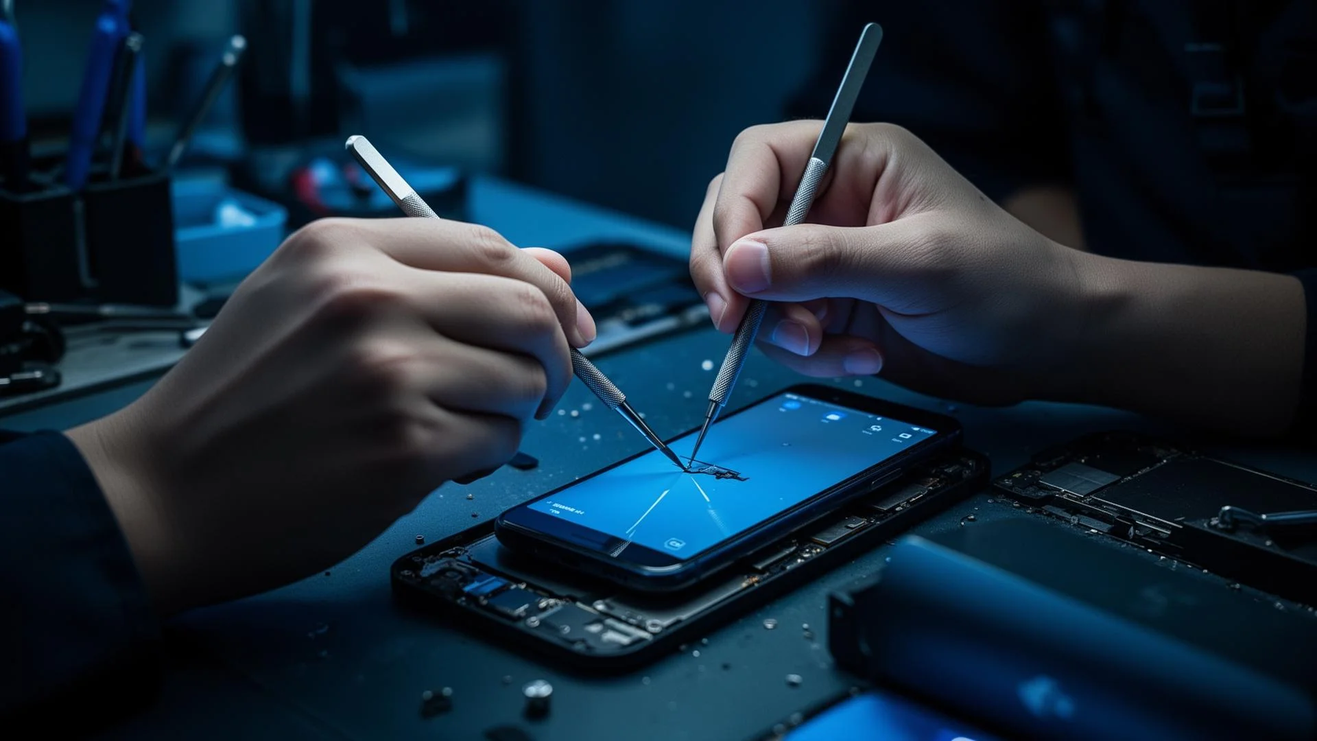Apple reparatie werkbank ElmerRepairs
